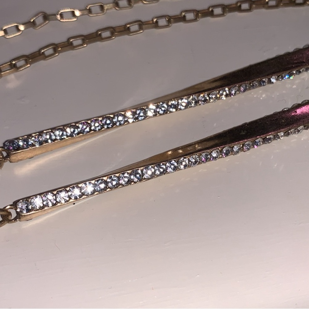 Gold Chain Necklace with Silver Accents